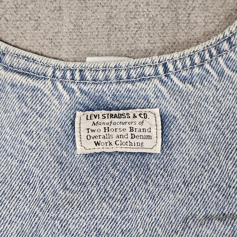 Levi's Womens‎ Light Blue Denim Dress Button Down Pockets Sleeveless Size Small - Picture 15 of 16